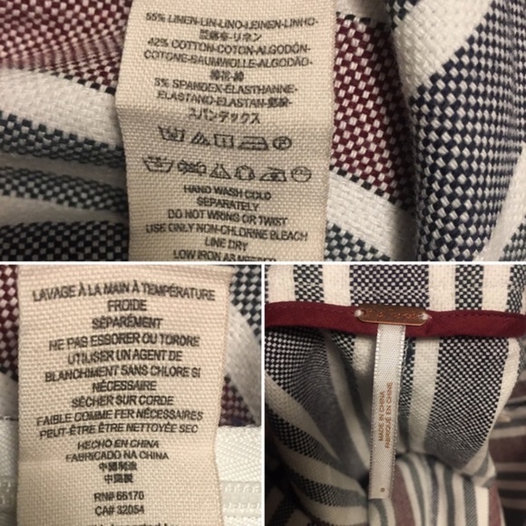 Free People Striped Mod Linen Trouser - Picture 7 of 8